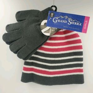 Grand Sierra Girls Beanie & Gloves